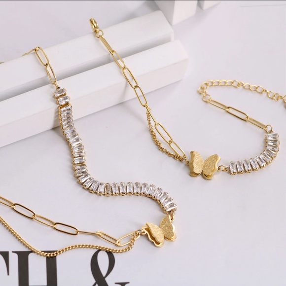 COPY - Double Layer Tennis Chain Bracelet - Picture 3 of 5